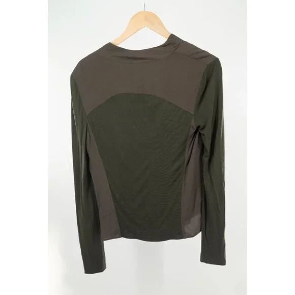 Aritzia Babaton Olivier Draped Zip lightweight front Jersey Moto sweater/jacket - Picture 4 of 7